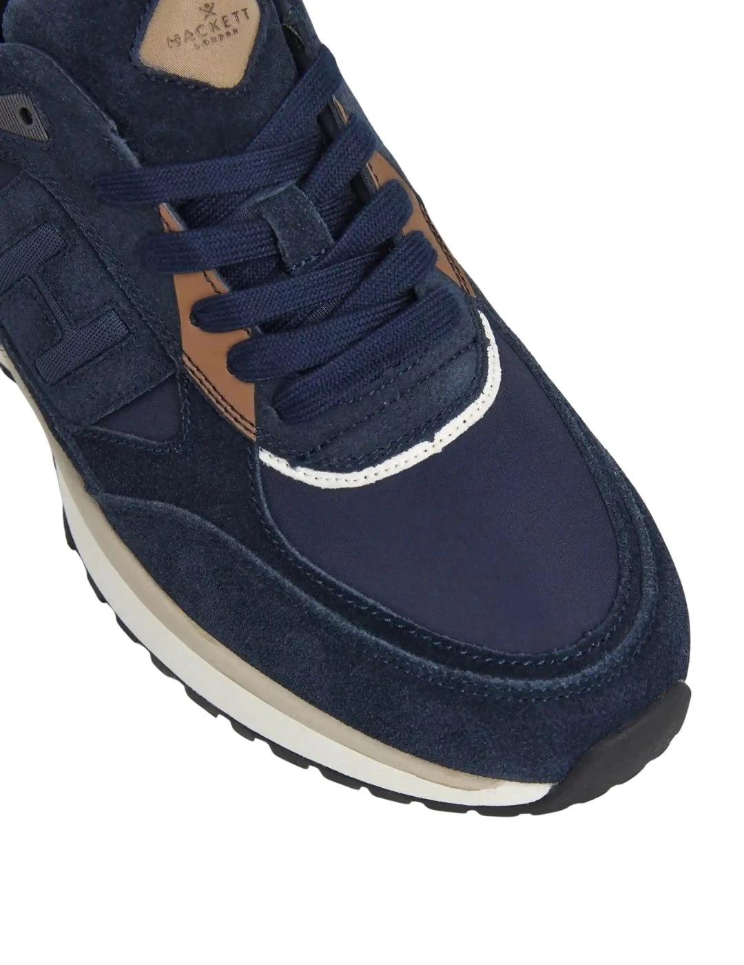 Hackett Zapatillas Azul marino y marrón