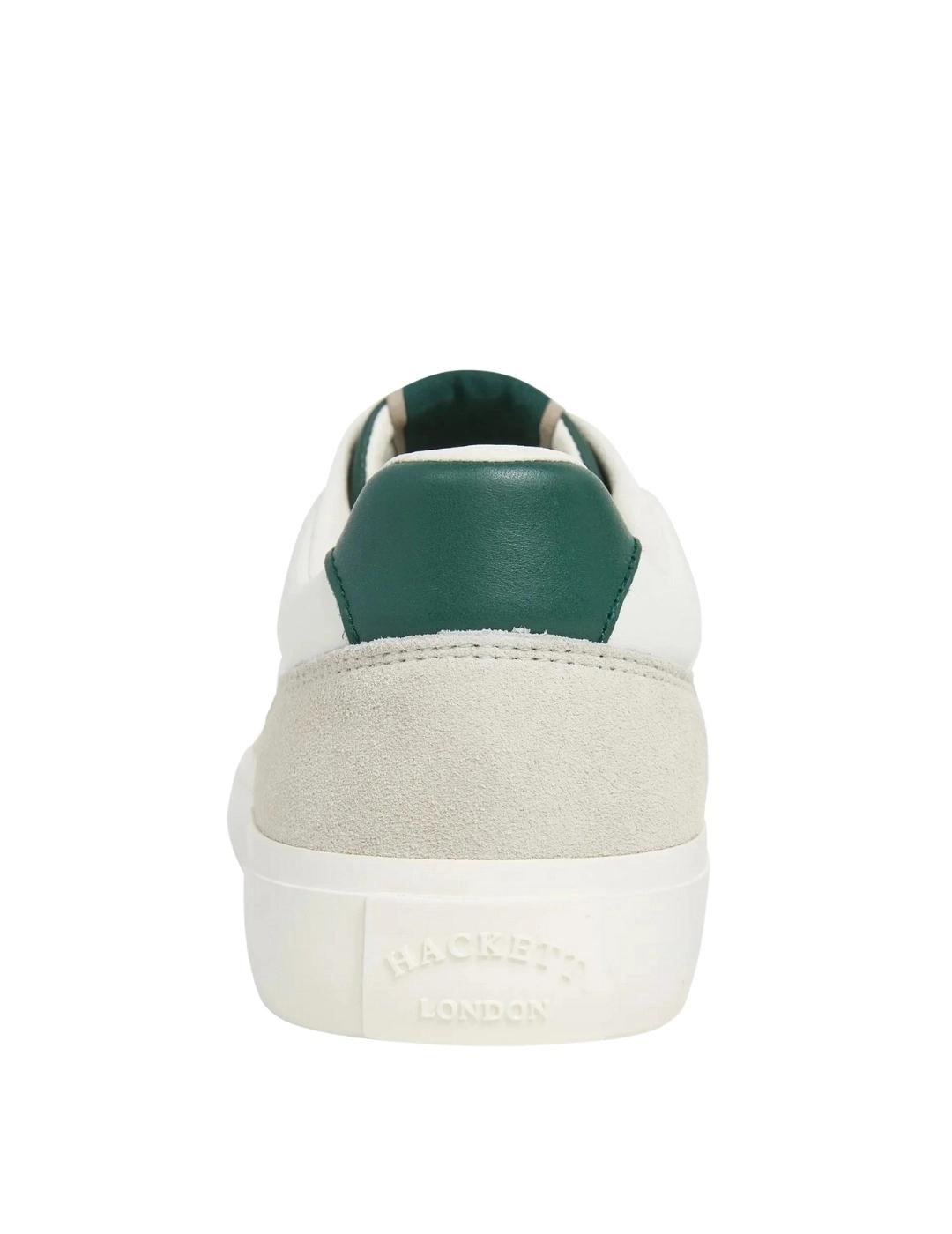 Hackett Zapatillas Blancas con detalle verde