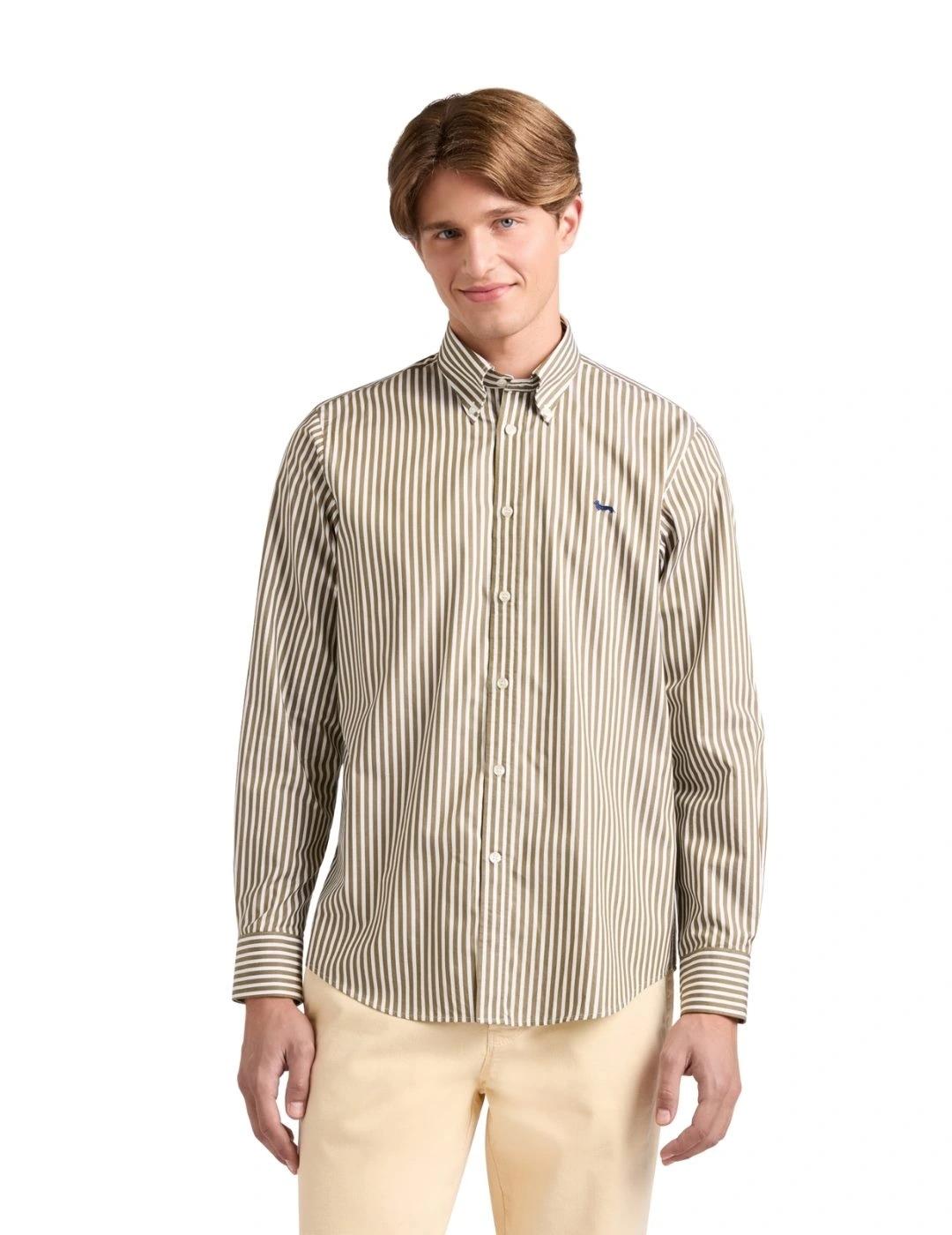 Harmont & Blaine Camisa perro salchicha Verde raya