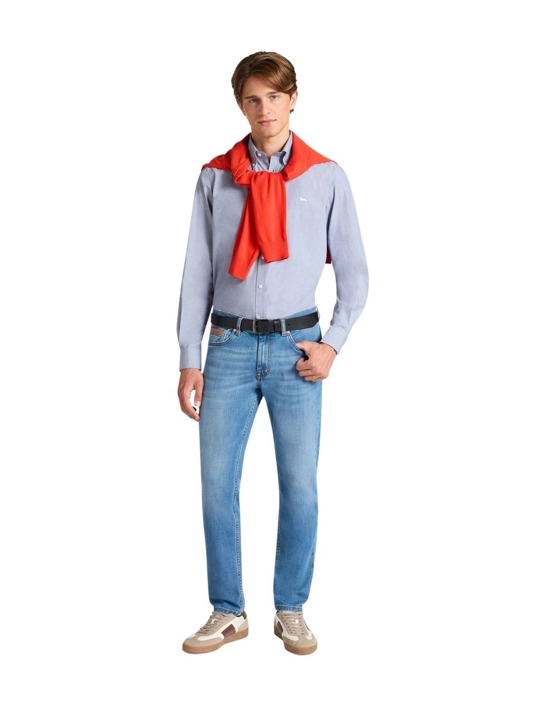 Harmont & Blaine Camisa perro salchicha Azul liso