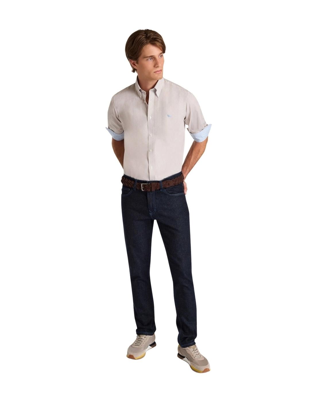 Harmont & Blaine Camisa perro salchicha Beige raya