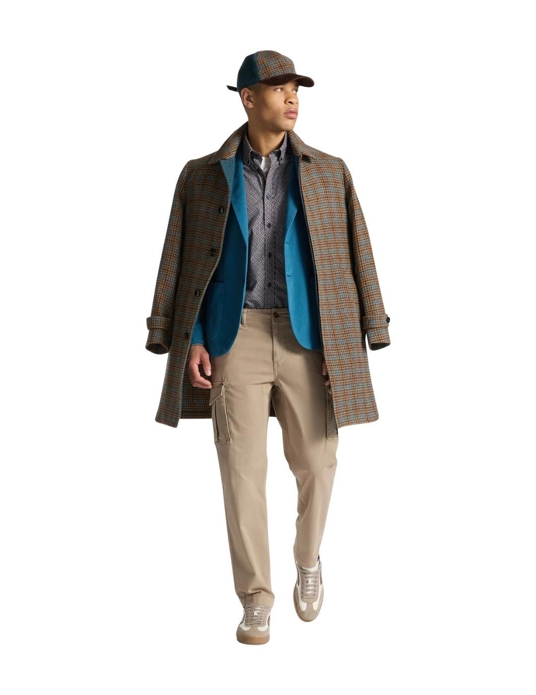 Harmont & Blaine Abrigo Marrón de cuadros