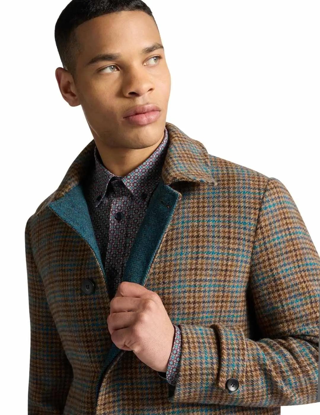 Harmont & Blaine Abrigo Marrón de cuadros