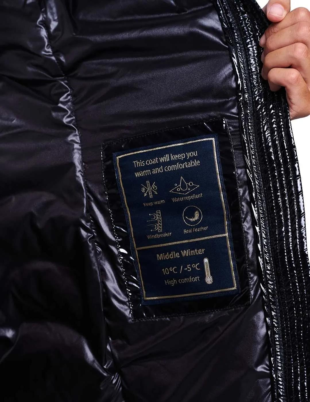 Henry Arroway Plumífero Lion I Black Glossy