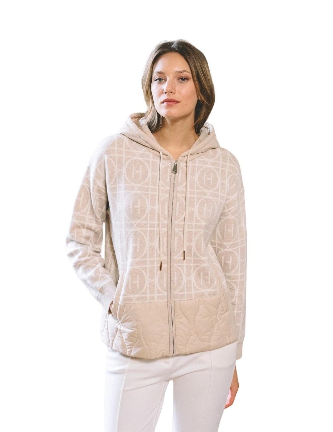 Hongo Chaqueta Beige con monograma