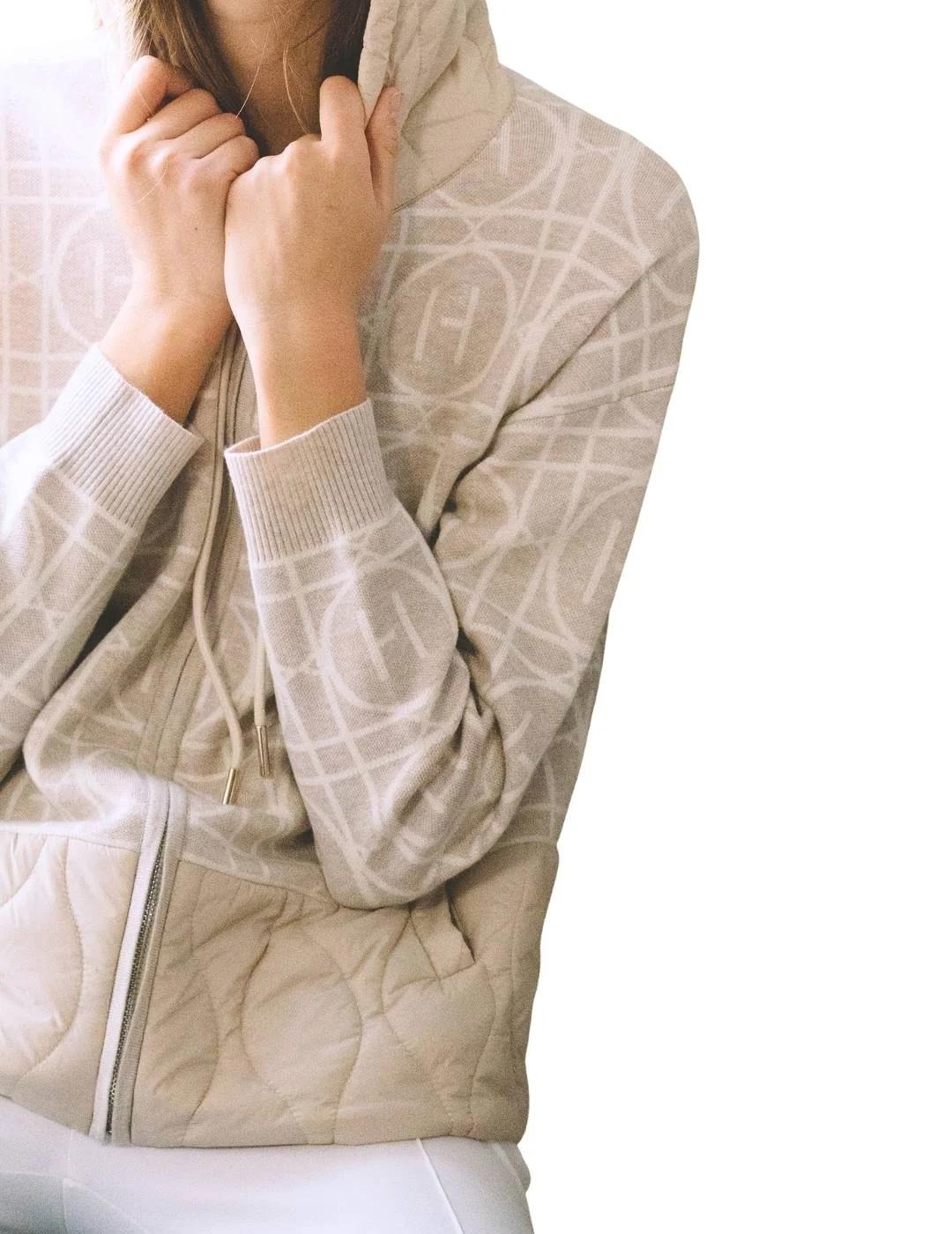 Hongo Chaqueta Beige con monograma