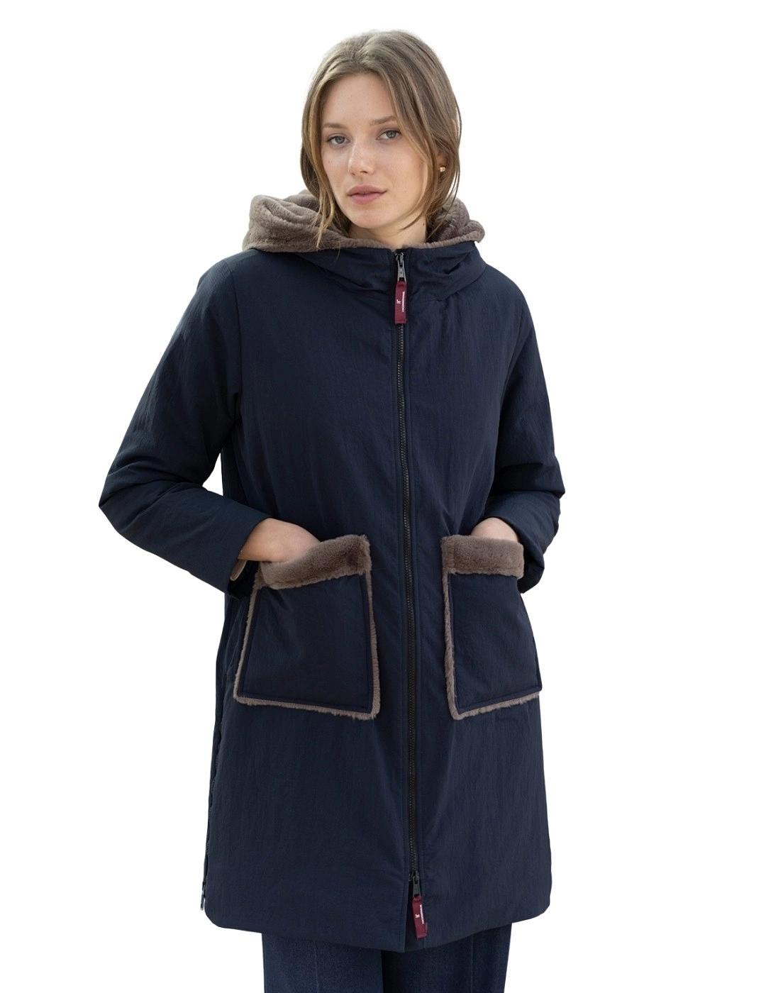 Hongo Parka Azul Marino