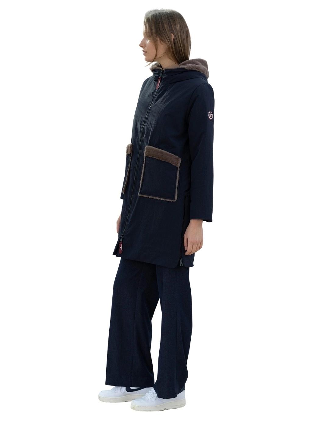 Hongo Parka Azul Marino