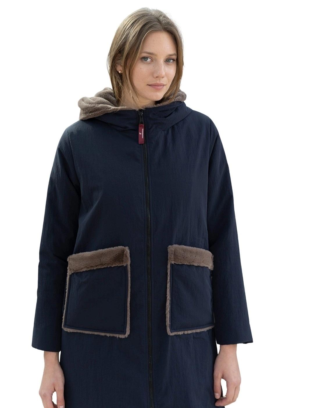 Hongo Parka Azul Marino