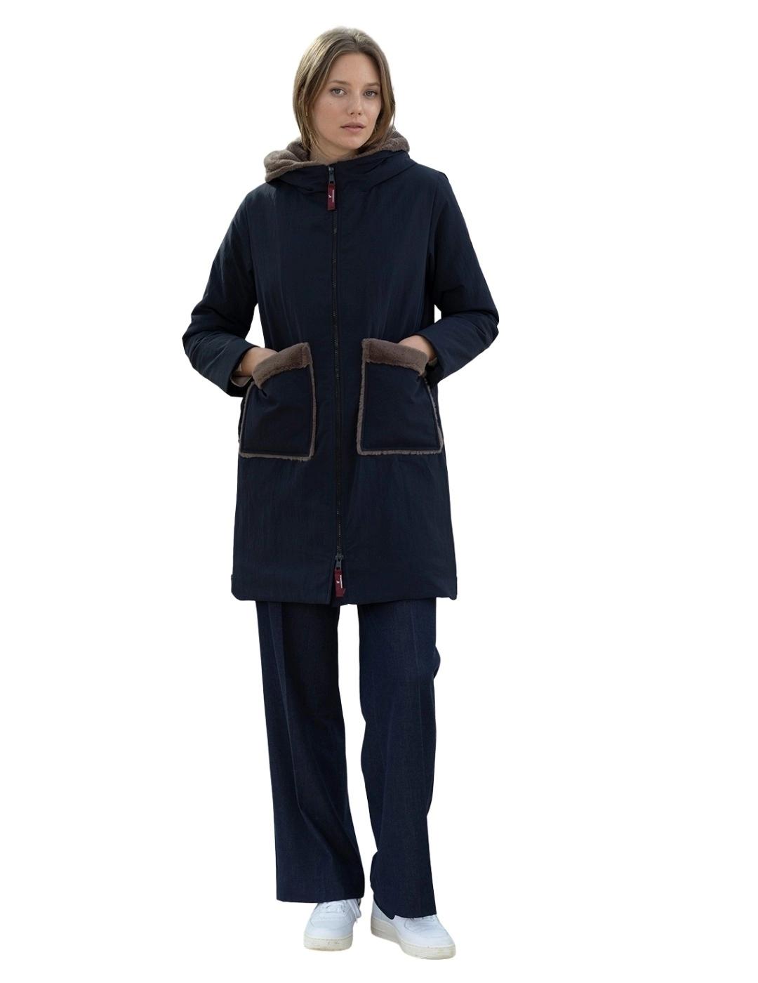 Hongo Parka Azul Marino