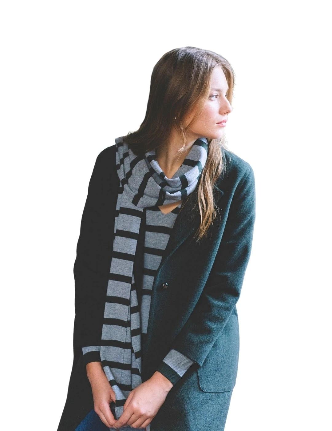 Hongo Abrigo Verde oscuro de lana con bolsillos