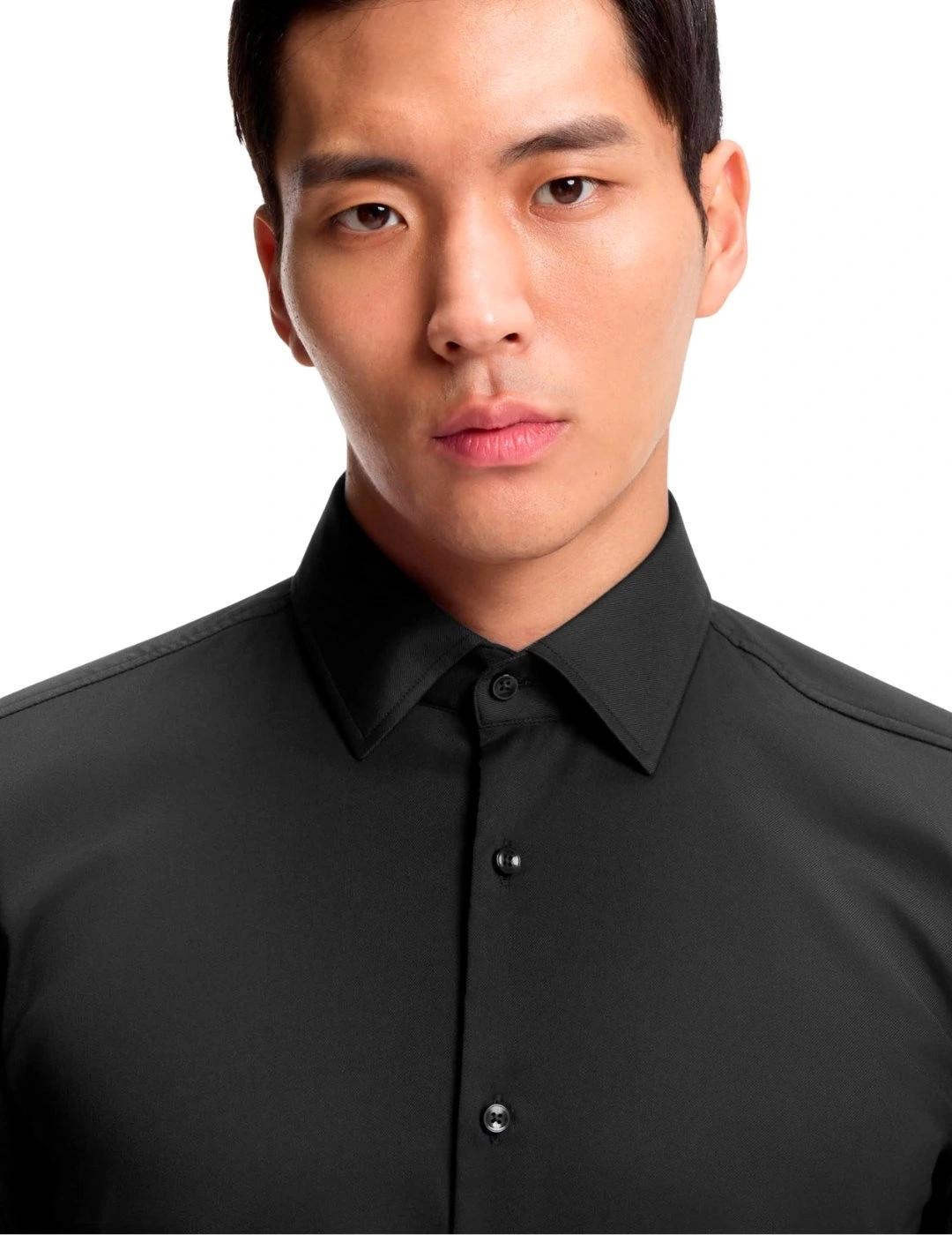 Hugo Boss Camisa Hank Kent Negra