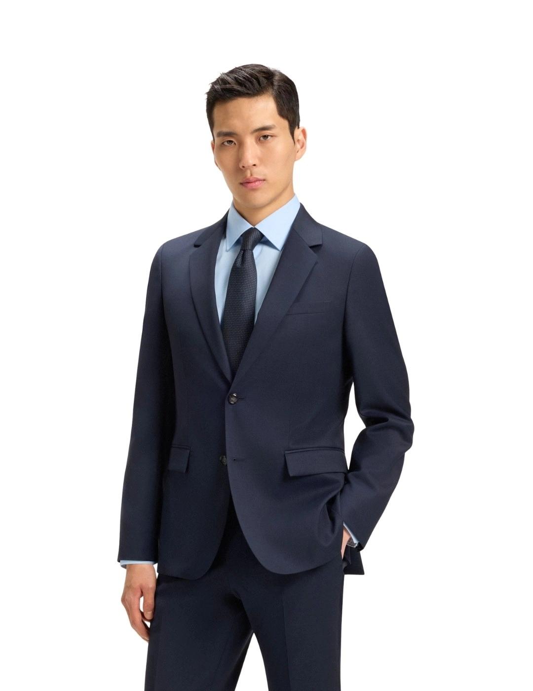 Hugo Boss Traje Houston de hombre Azul oscuro
