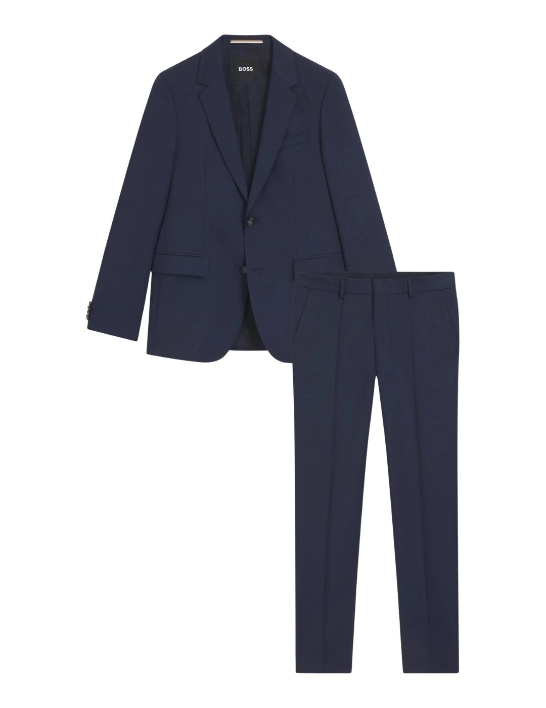 Hugo Boss Traje Houston de hombre Azul oscuro