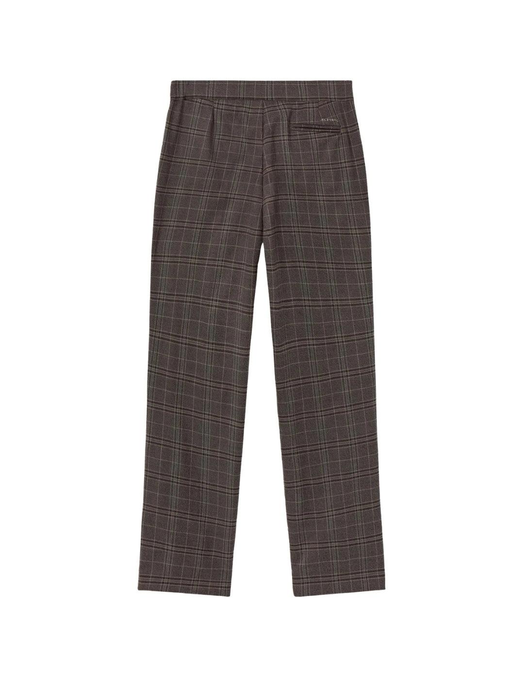Kleymac Pantalones Check Mod 547 Marrón Chocolate
