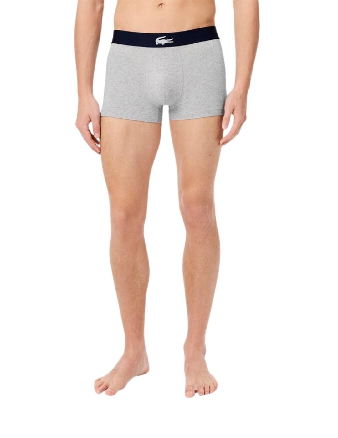 Lacoste Pack de 3 calzoncillos de algodón elástico