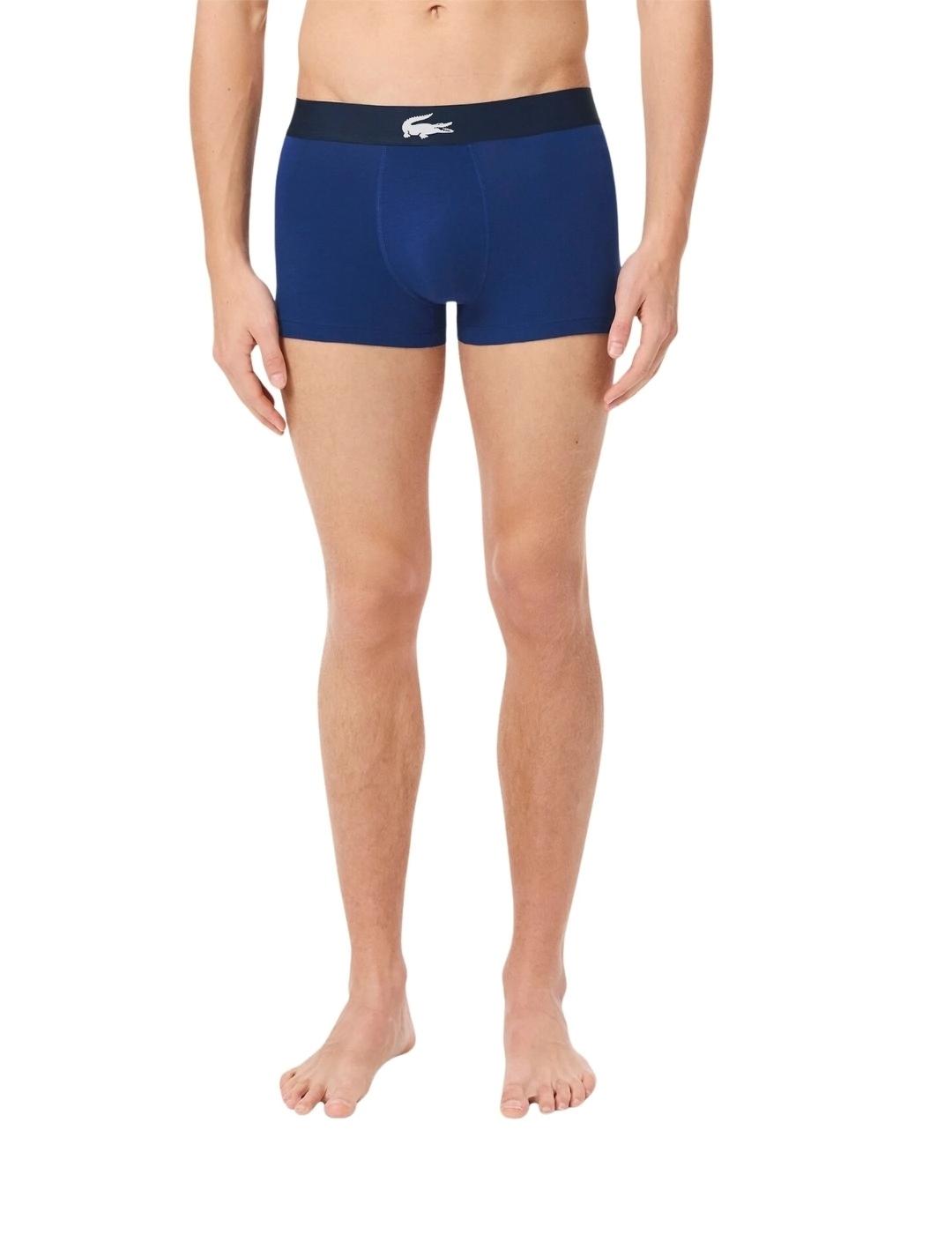 Lacoste Pack de 3 calzoncillos de algodón elástico