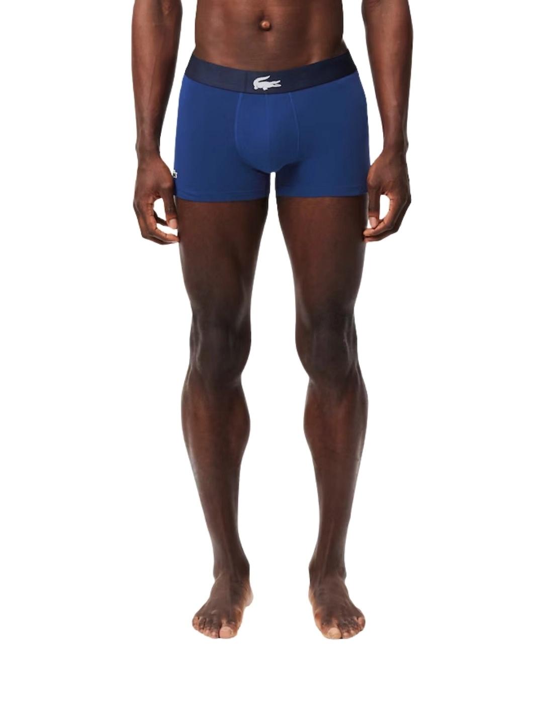 Lacoste Pack de 3 calzoncillos de algodón elástico