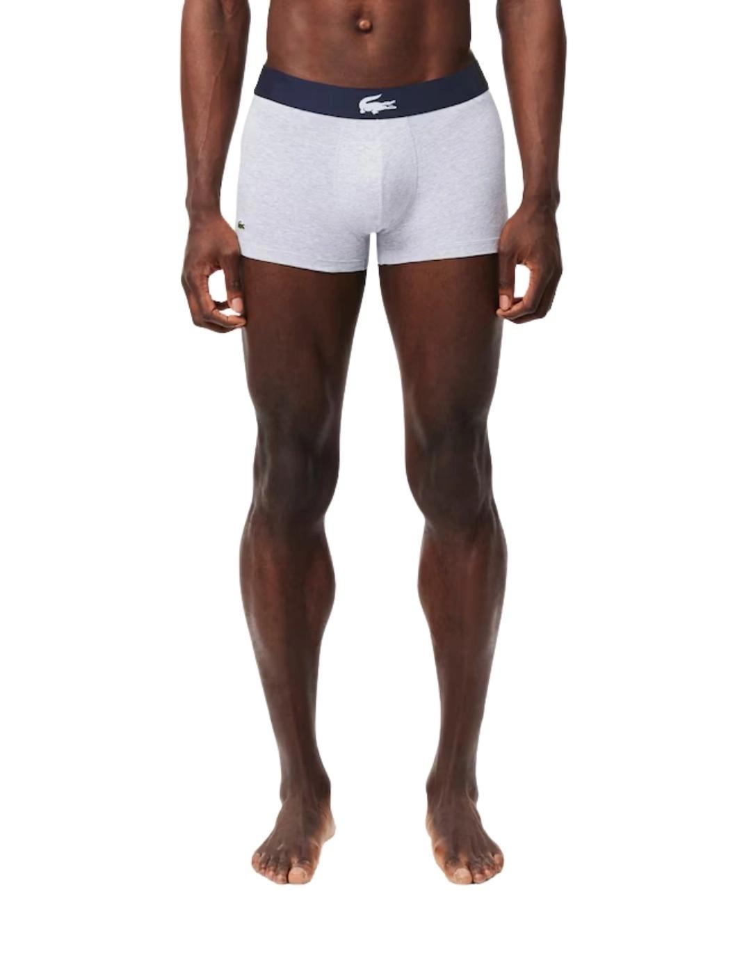 Lacoste Pack de 3 calzoncillos de algodón elástico