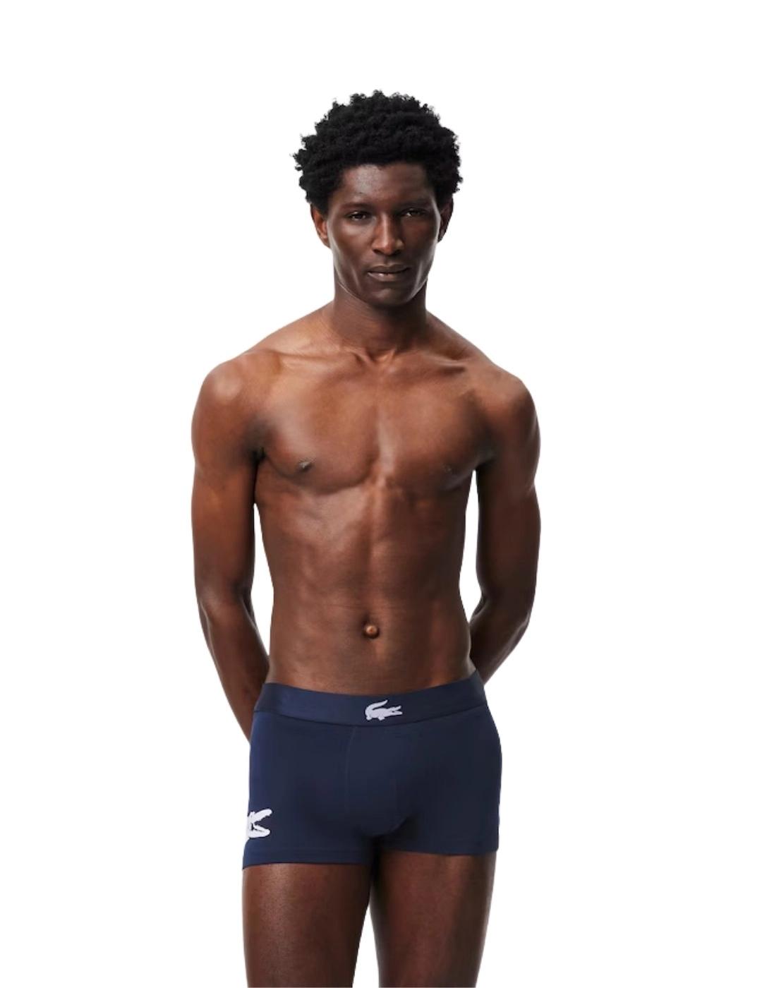 Lacoste Pack de 3 calzoncillos de algodón elástico