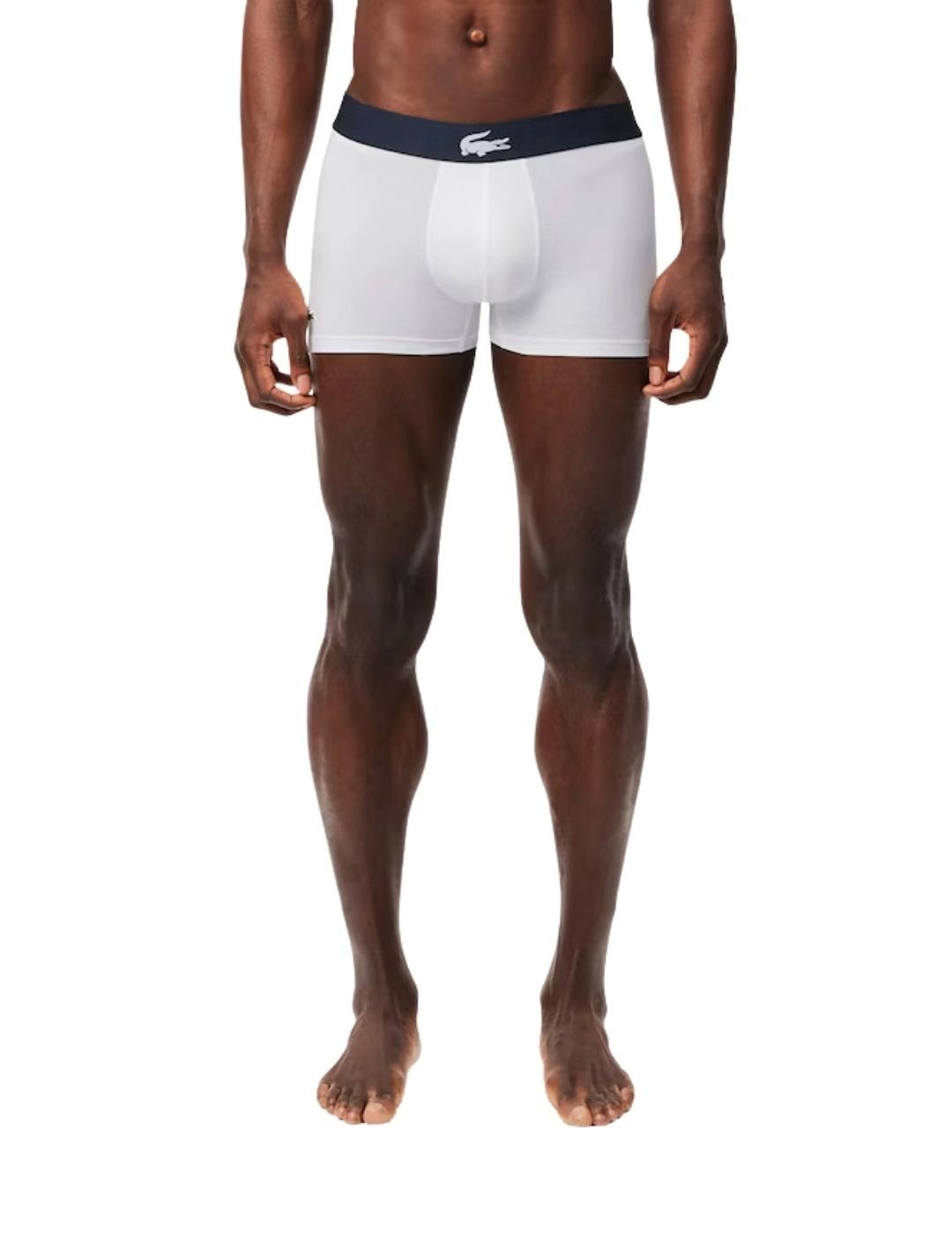 Lacoste Pack de 3 calzoncillos de algodón elástico