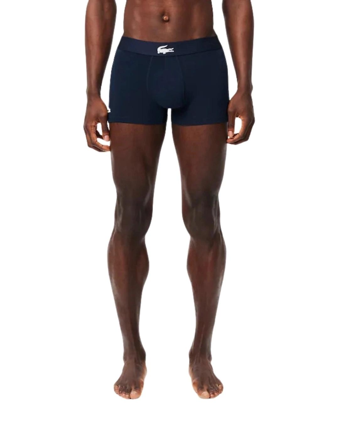 Lacoste Pack de 3 calzoncillos de algodón elástico