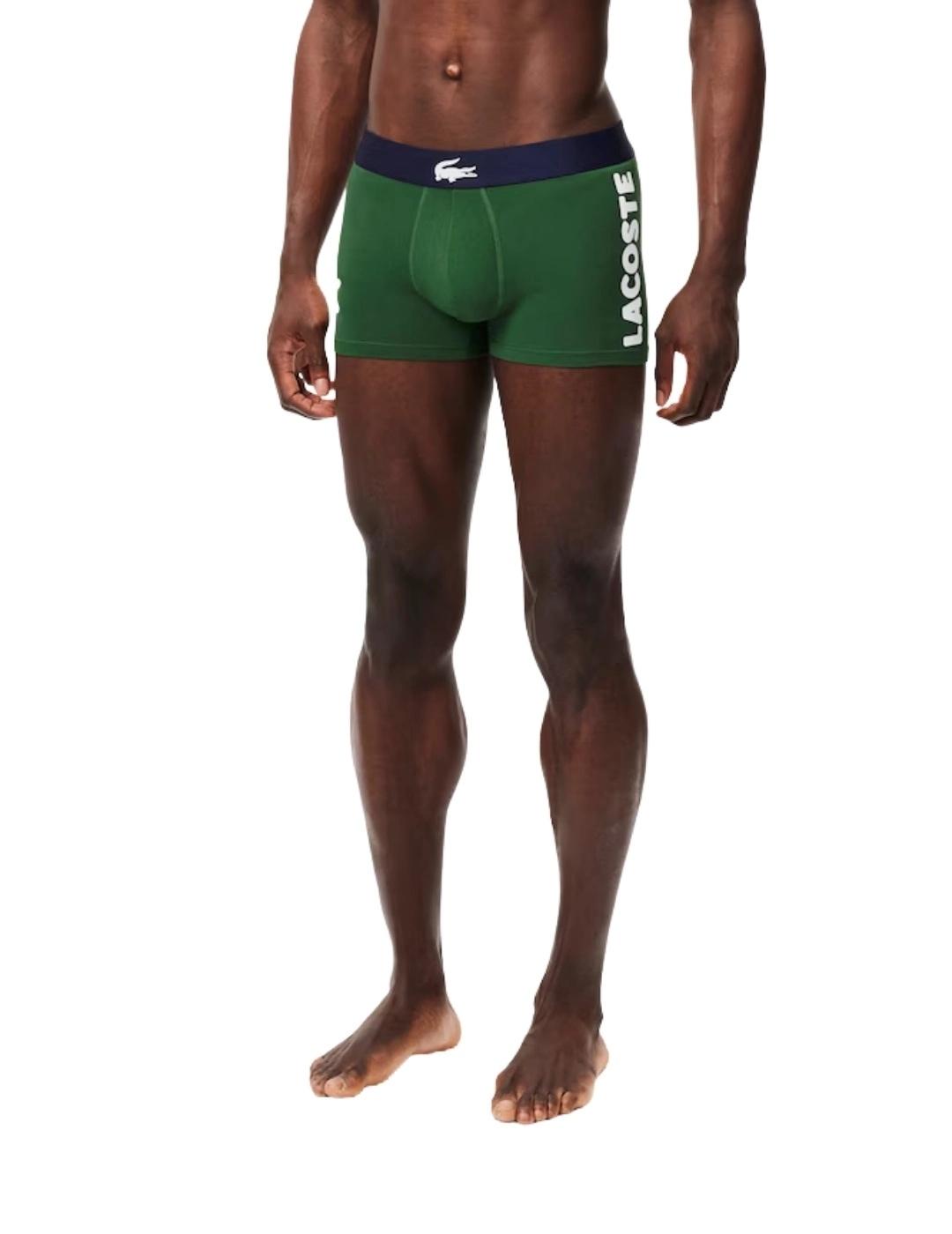 Lacoste Pack de 3 calzoncillos de algodón elástico