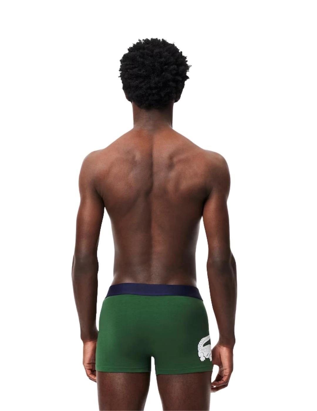 Lacoste Pack de 3 calzoncillos de algodón elástico