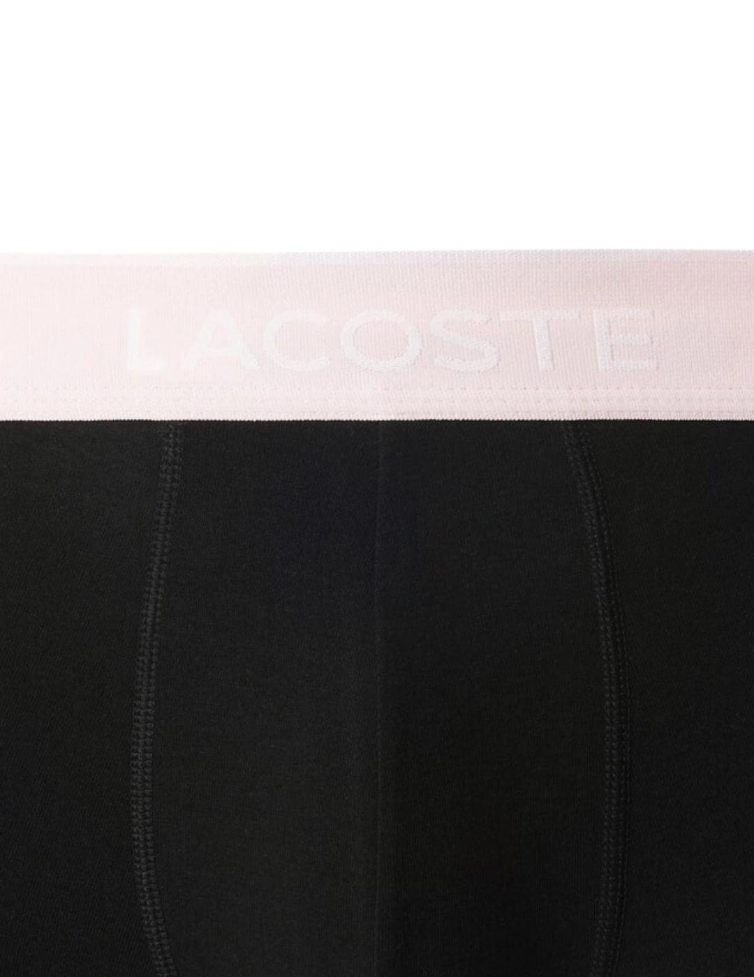 Lacoste Pack de 3calzoncillos de algodón elástico