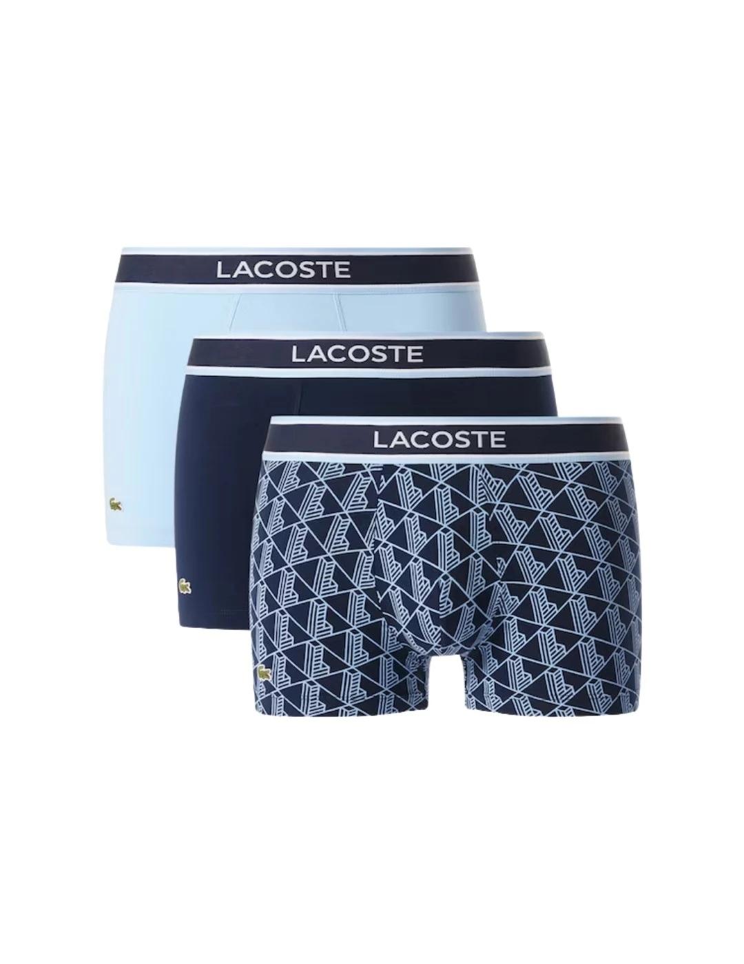 Lacoste Pack de 3 calzoncillos de algodón elástico