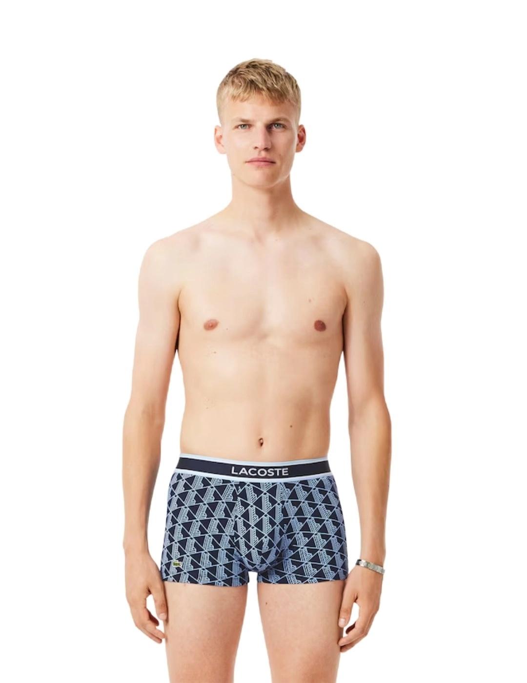 Lacoste Pack de 3 calzoncillos de algodón elástico