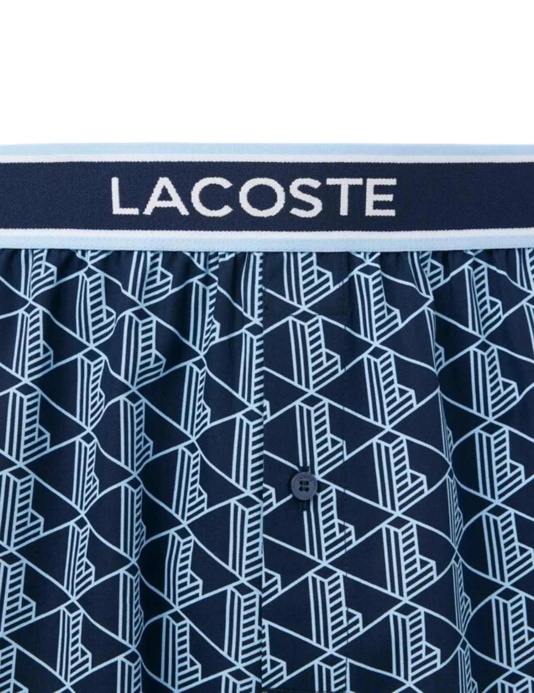 Lacoste Pack de 3 bóxeres de popelín de algodón