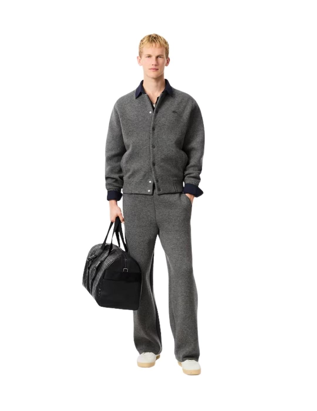 Lacoste Chaqueta bomber de punto jersey de lana