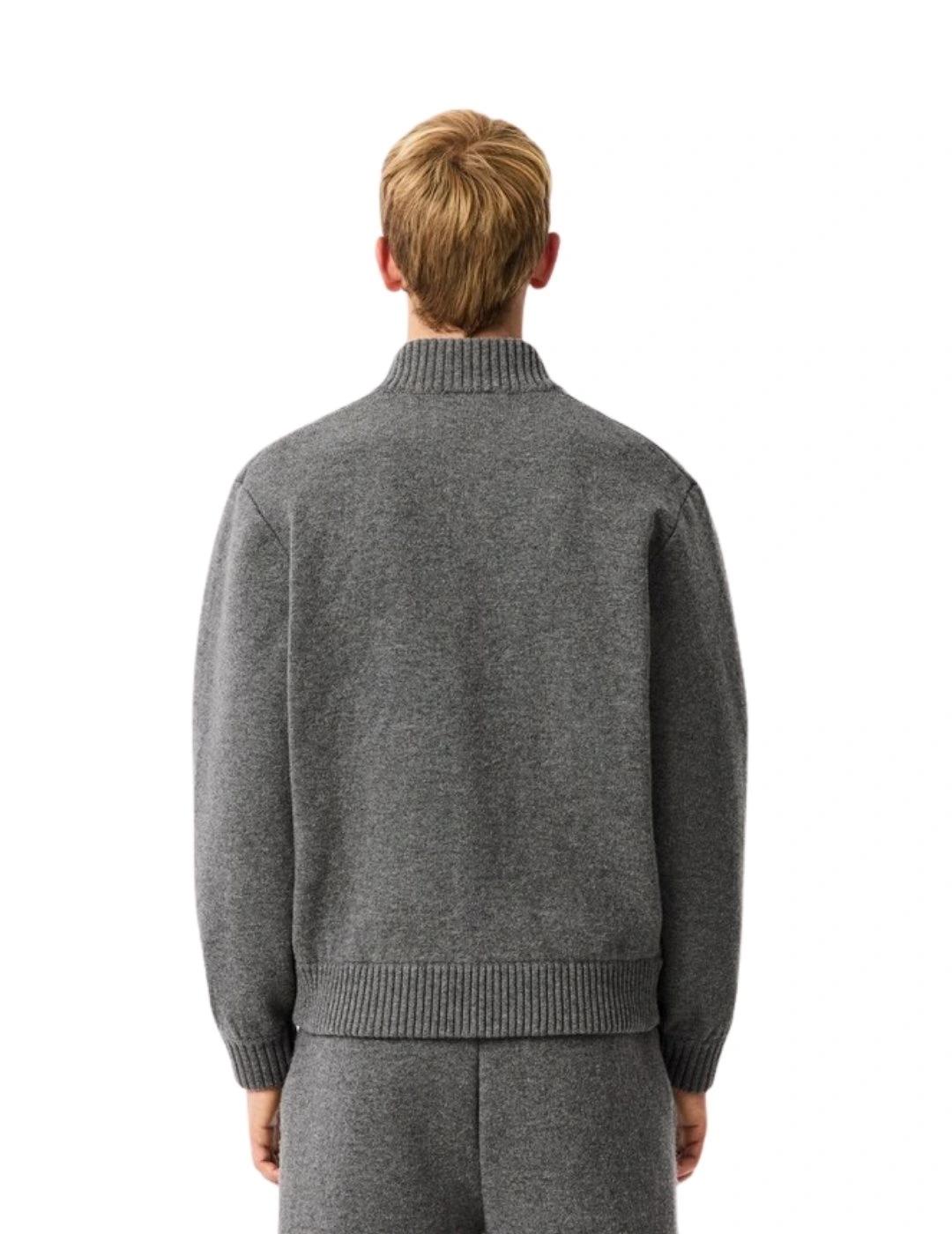 Lacoste Chaqueta bomber de punto jersey de lana