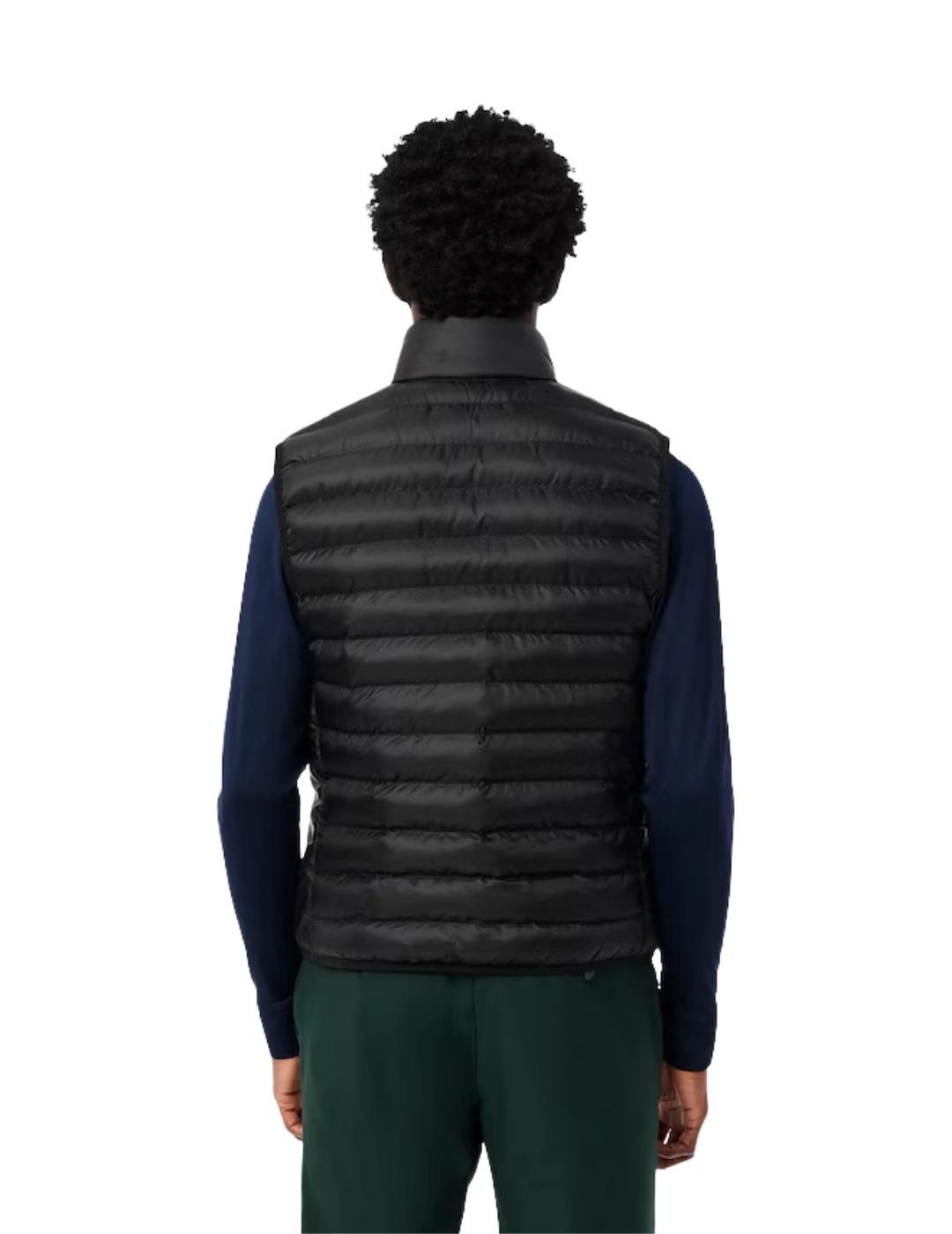 Lacoste Chaleco acolchado hidrófugo Negro