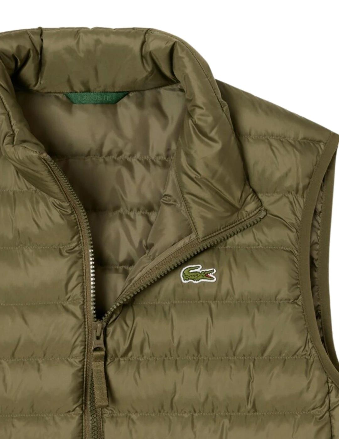 Lacoste Chaleco acolchado hidrófugo Verde