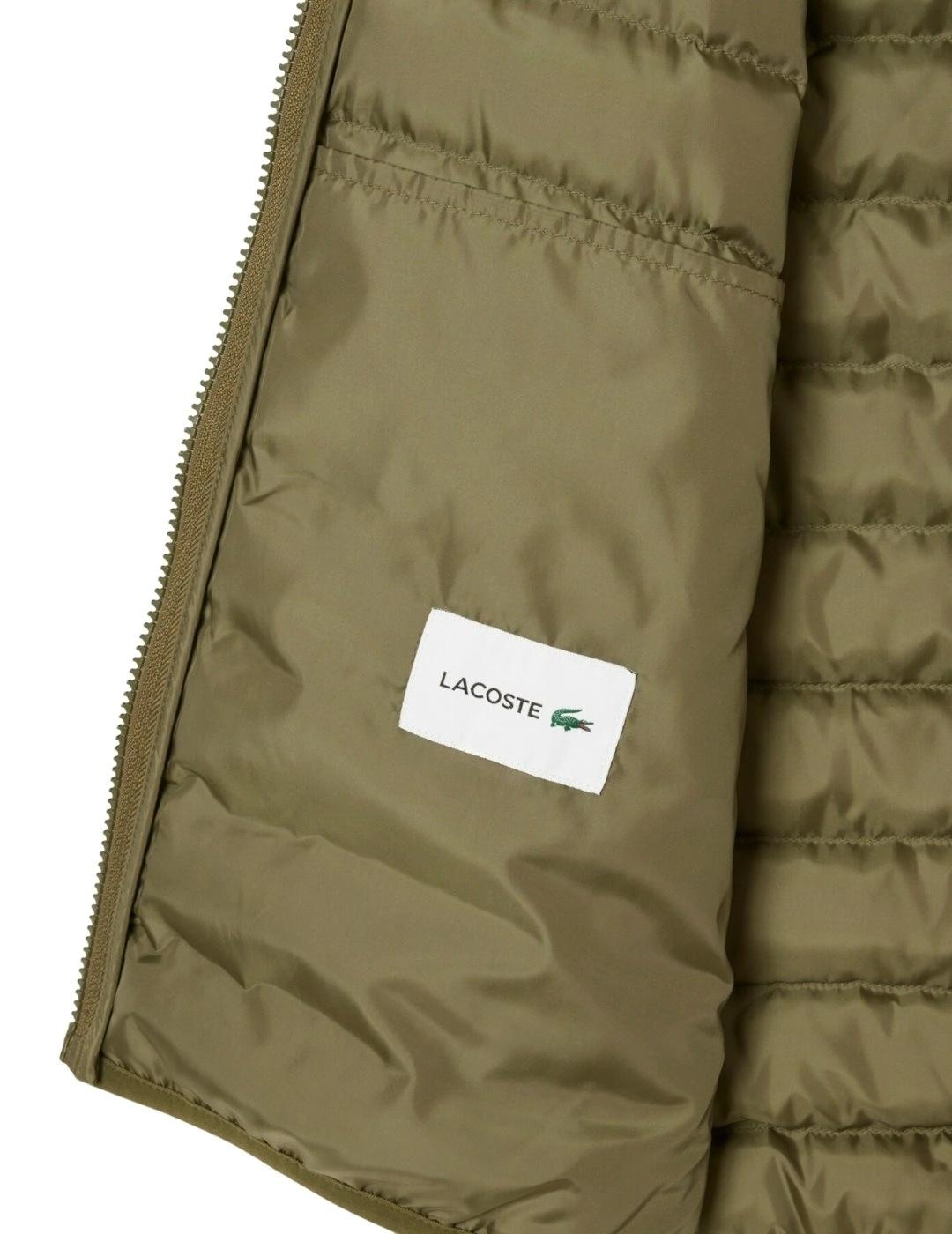 Lacoste Chaleco acolchado hidrófugo Verde