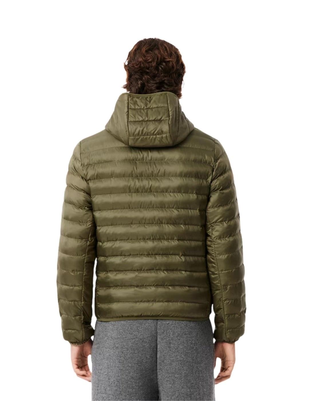 Lacoste Chaqueta acolchada hidrófuga Verde