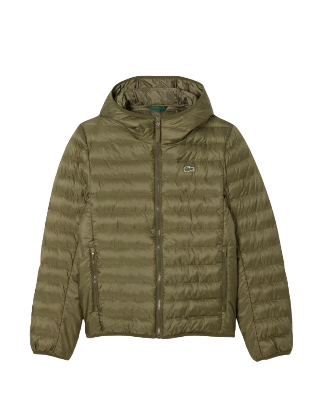Lacoste Chaqueta acolchada hidrófuga Verde