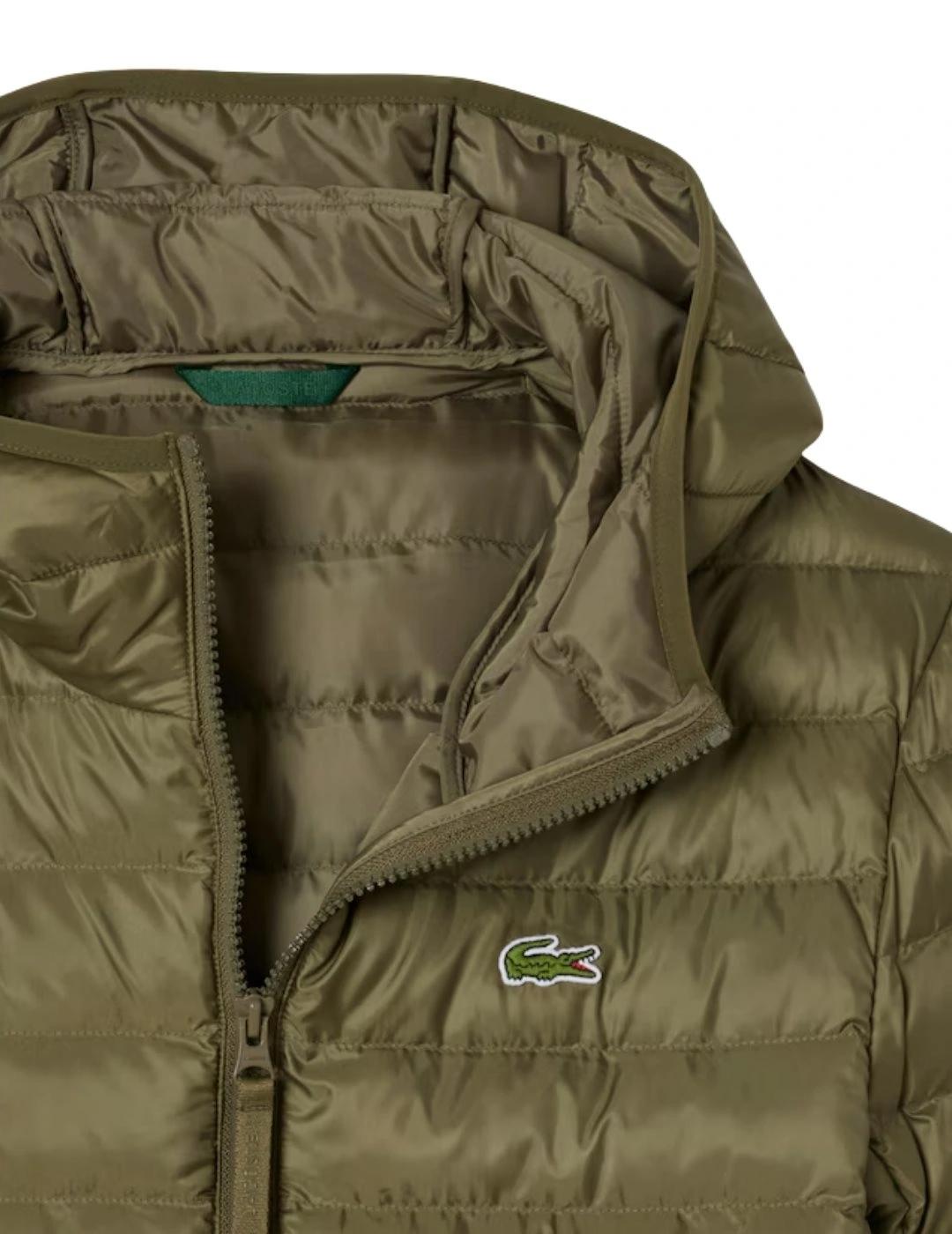 Lacoste Chaqueta acolchada hidrófuga Verde