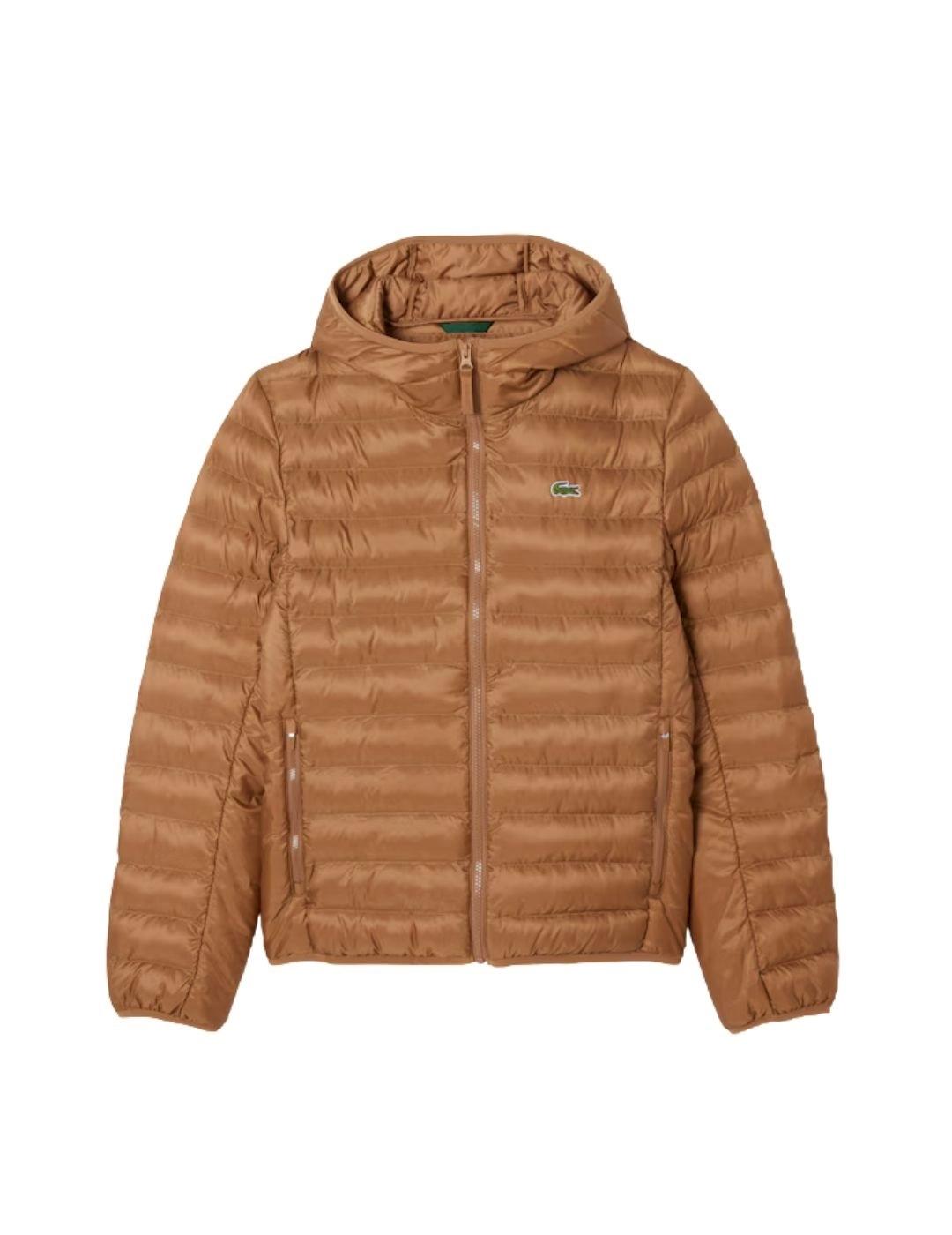 Lacoste Chaqueta acolchada hidrófuga Marrón