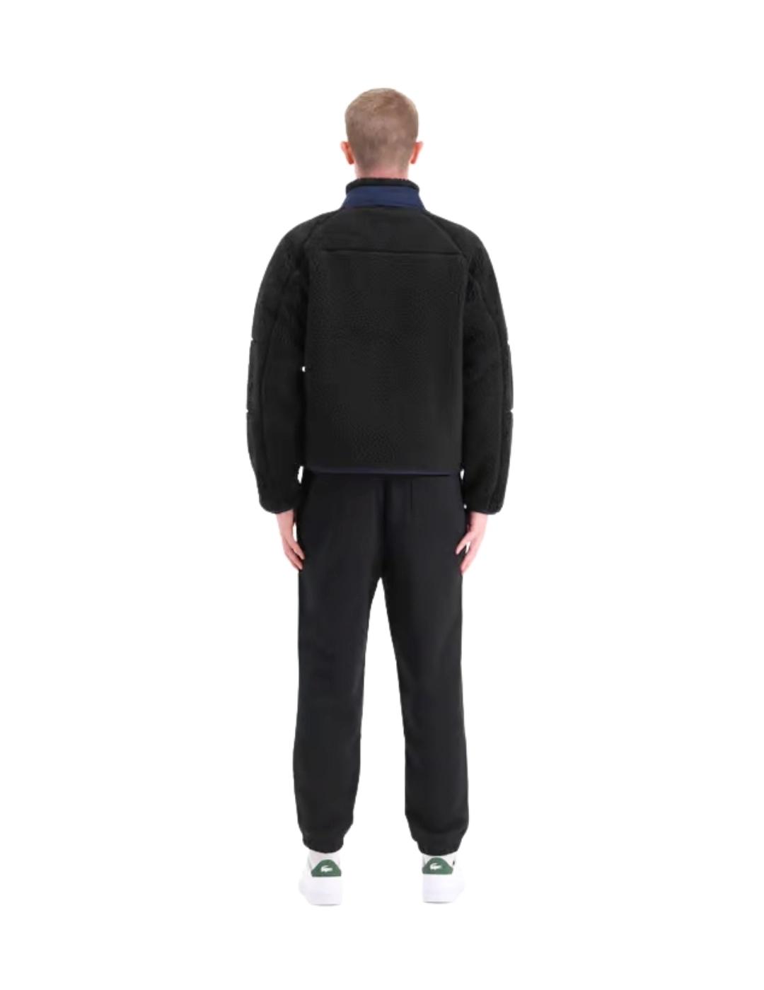 Lacoste Chaqueta de borreguillo Negra y marino