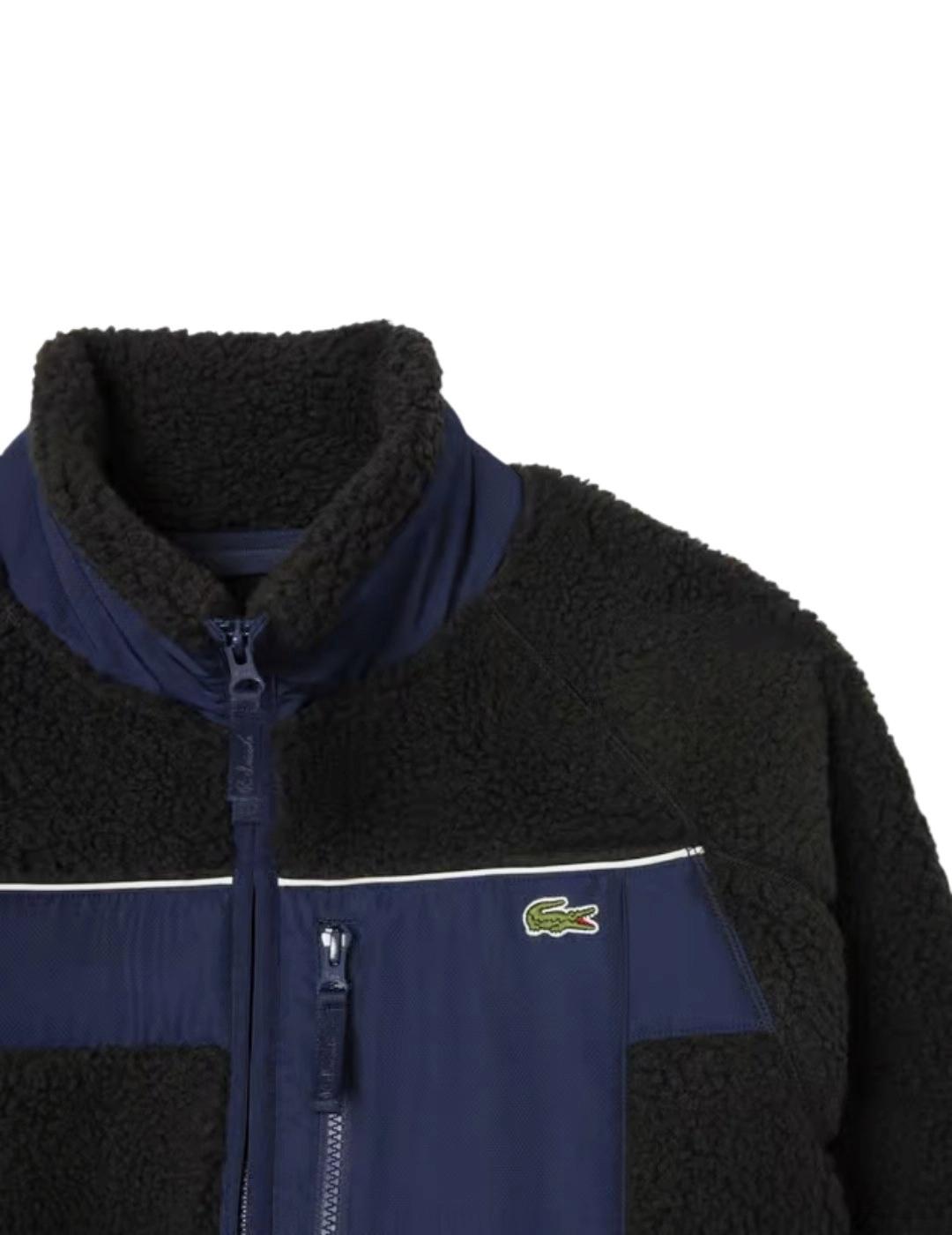Lacoste Chaqueta de borreguillo Negra y marino