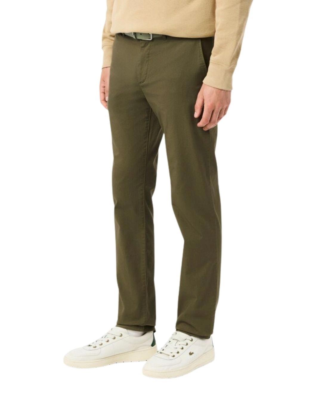 Lacoste Pantalón chino slim fit de algodón Verde