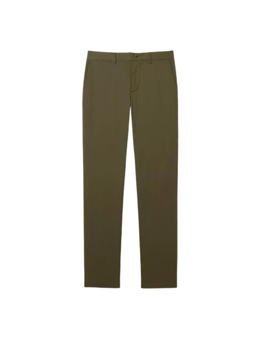 Lacoste Pantalón chino slim fit de algodón Verde