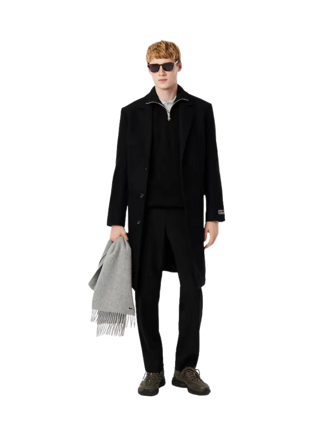 Lacoste Sudadera cuello alto y cremallera Negra