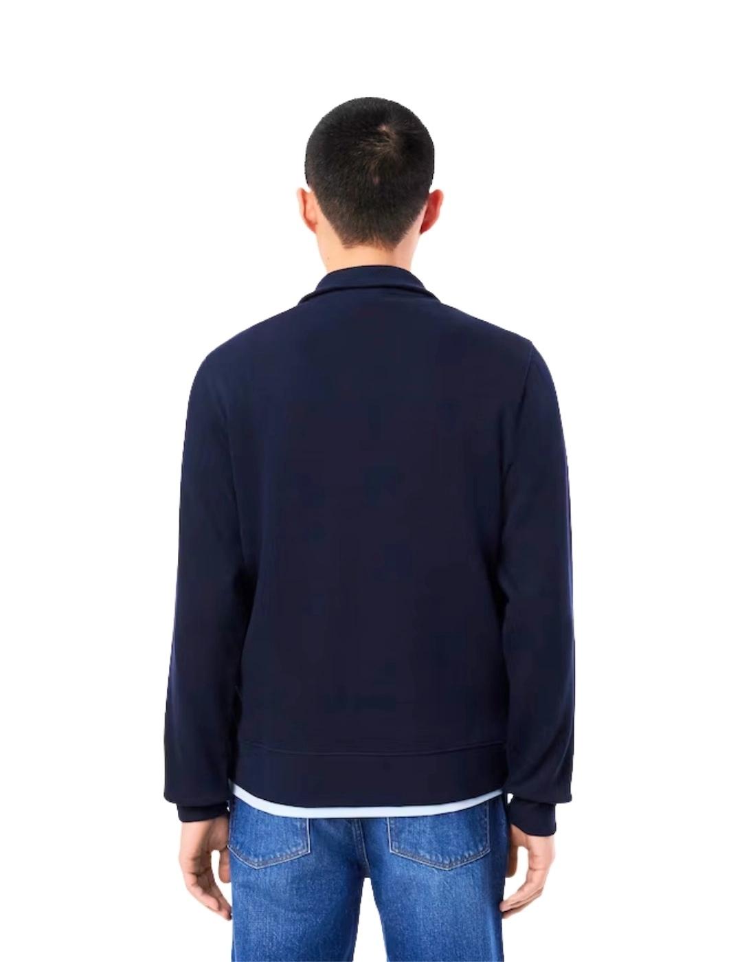 Lacoste Sudadera cuello alto y cremalllera Marino