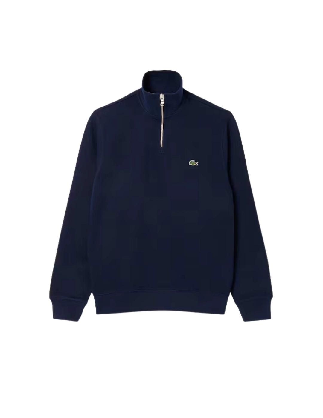 Lacoste Sudadera cuello alto y cremalllera Marino