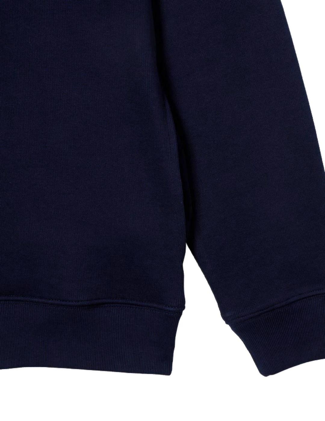 Lacoste Sudadera cuello alto y cremalllera Marino