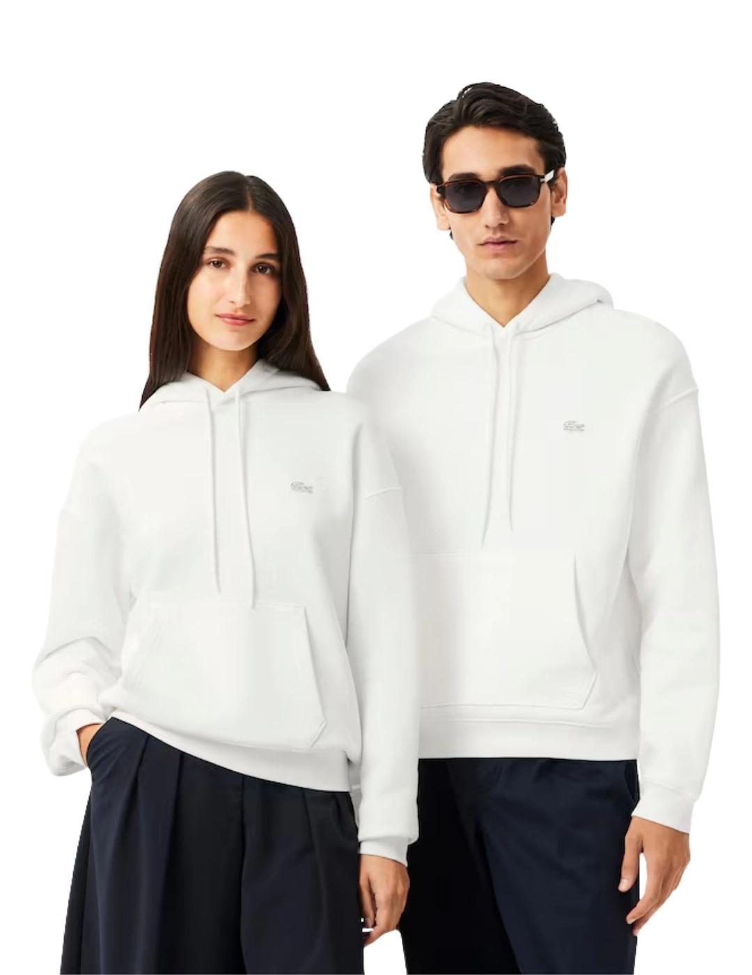 Lacoste Sudadera con capucha de felpa gruesa